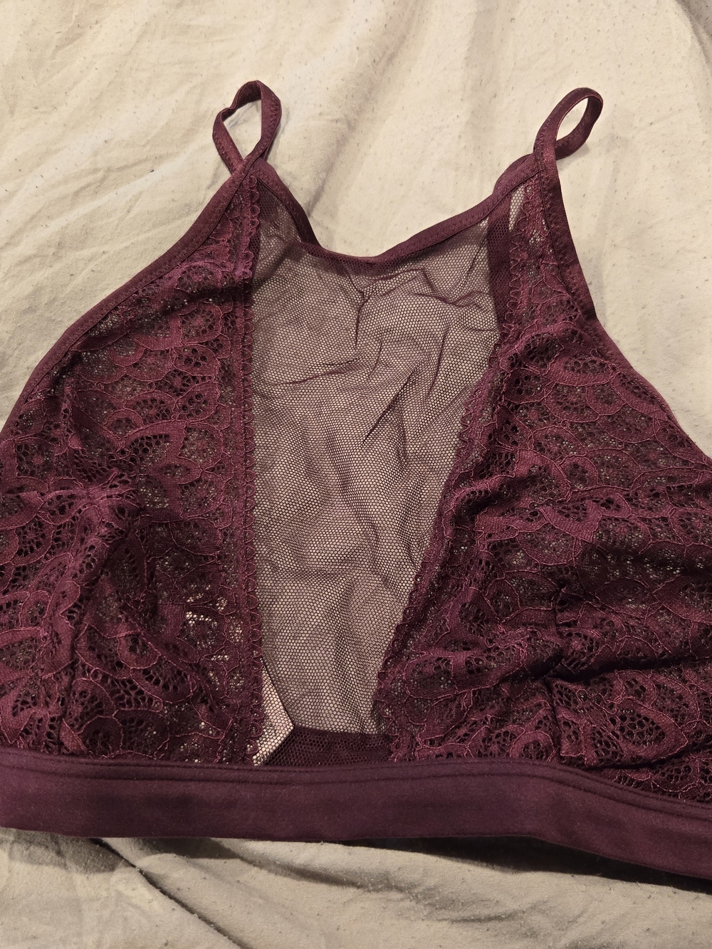 Victoria's Secret Lace Bralette in Plum